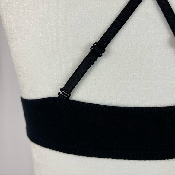 Anemone Medium Deep V Medium Adjustable Triangle Bra Bralette Solid Minimalist - Picture 4 of 7